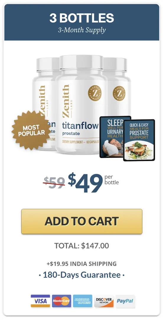 TitanFlow three bottles order